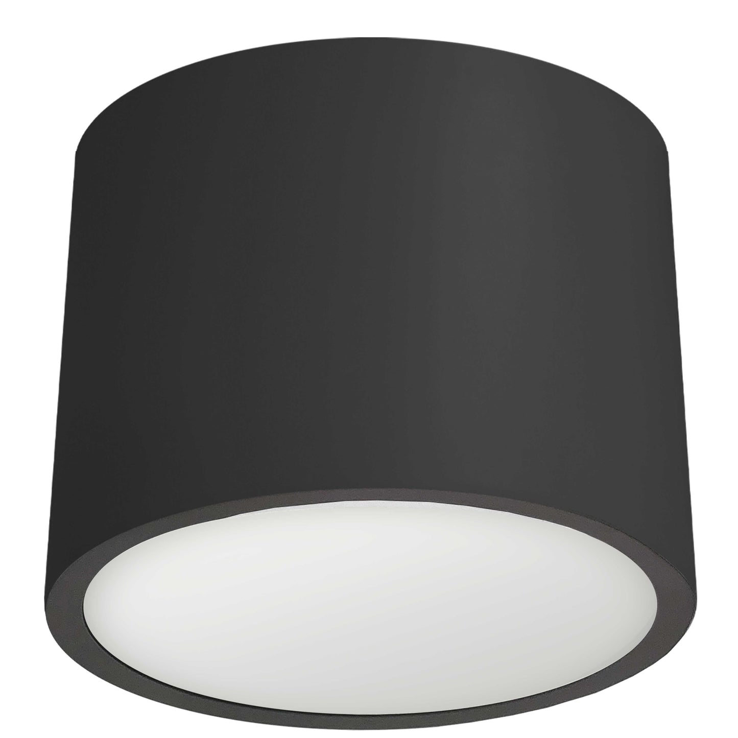 Dainolite ECO-C1015-MB 15W Flush Mount, Matte Black with White Diffuser