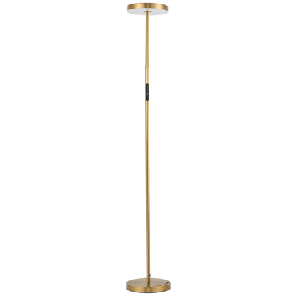 Dainolite 30W Floor Lamp in Polished Chrome w/ White Acrylic Diffuser