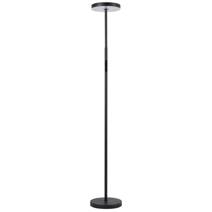 Dainolite 30W Floor Lamp Sand Black with White Acrylic Diffuser