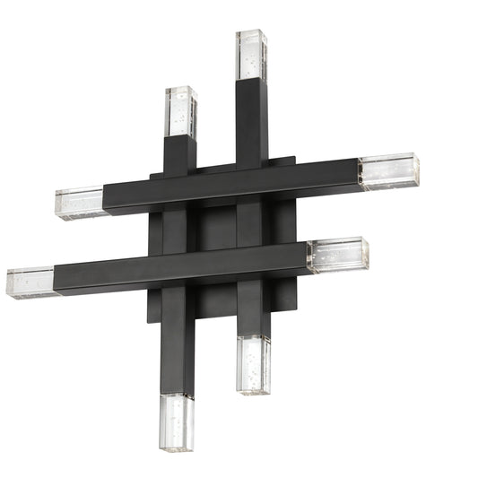 Dainolite 24W Matte Black Wall Sconce w/ Acrylic Diffuser