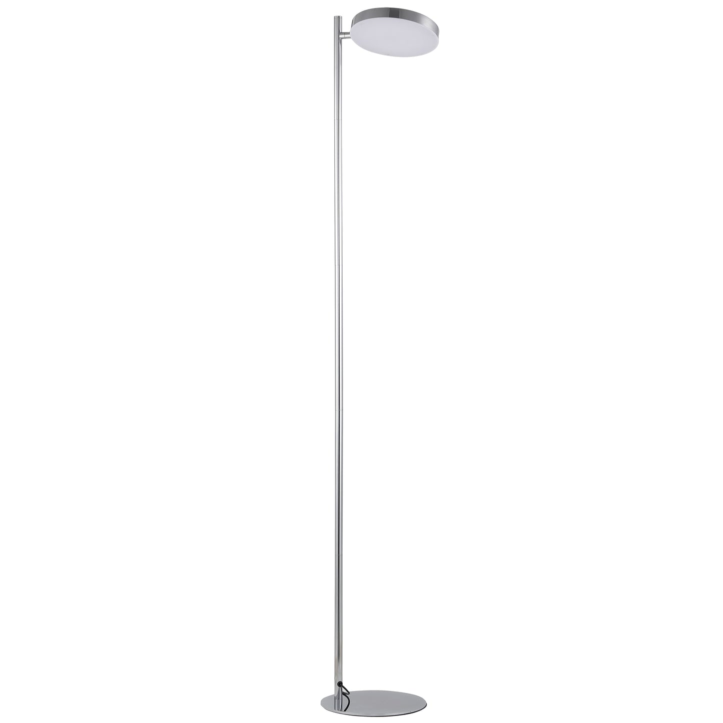 Dainolite 1 Light LED Fia Floor Lamp Satin Chrome
