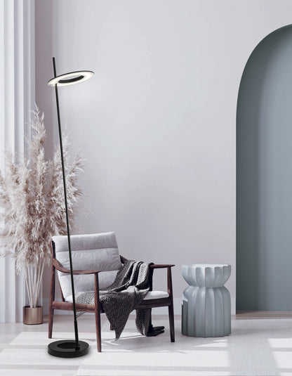 Dainolite 20W Floor Lamp Matte Black