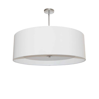 Dainolite 4 Light Helena Pendant Polished Chrome White with White Diffuser