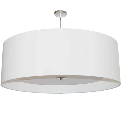 Dainolite 4 Light Helena Pendant Polished Chrome White with White Diffuser