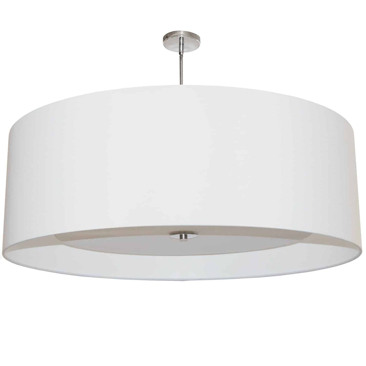 Dainolite 4 Light Helena Pendant Polished Chrome White with White Diffuser