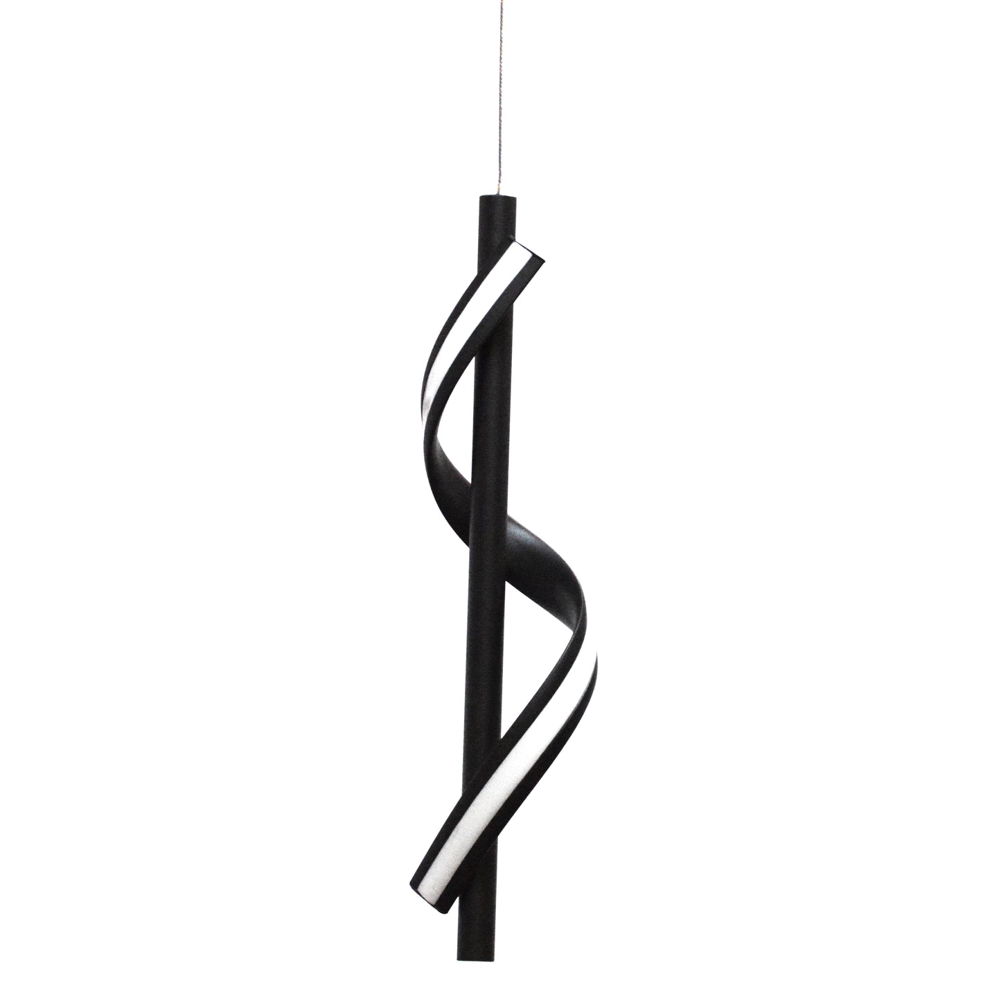 Dainolite JTN-178LEDP-MB 8W LED Pendant, Matte Black with White Silicone Diffuser