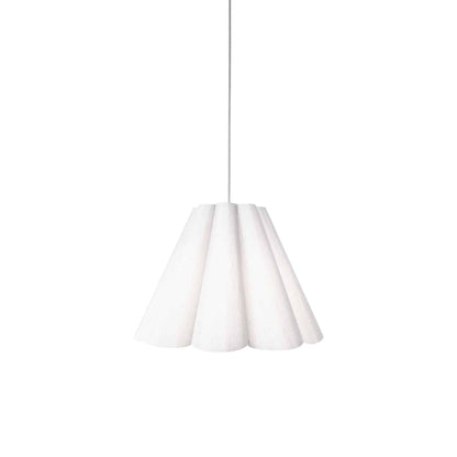 Dainolite 1 Light Kendra Pendant JTone White, Small Polished Chrome