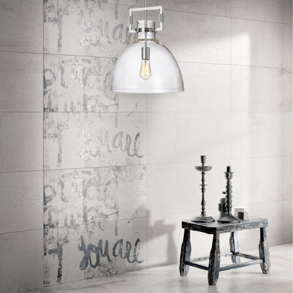 Dainolite 1 Light Incandescent Polished Chrome Pendant