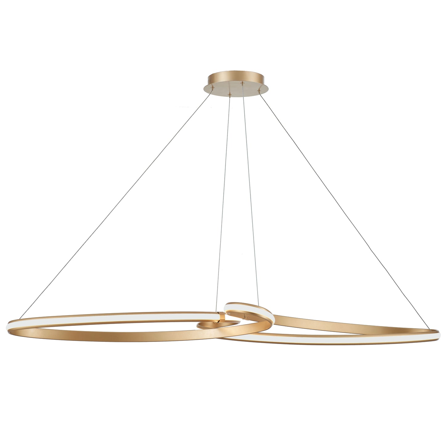 Dainolite 76W LED Nola Horizontal Pendant Aged Brass