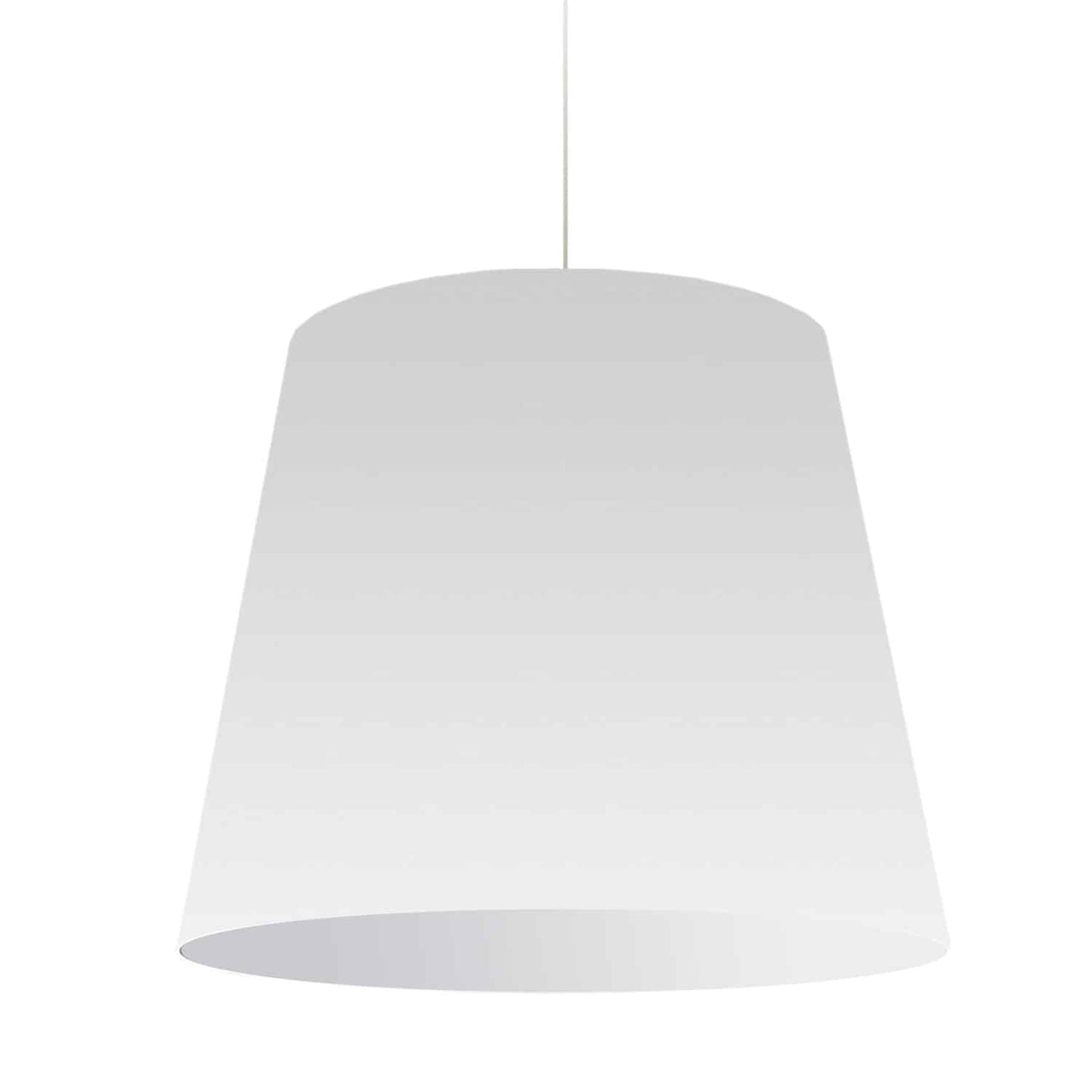 Dainolite 1 Light Oversized Drum Pendant Large White Shade