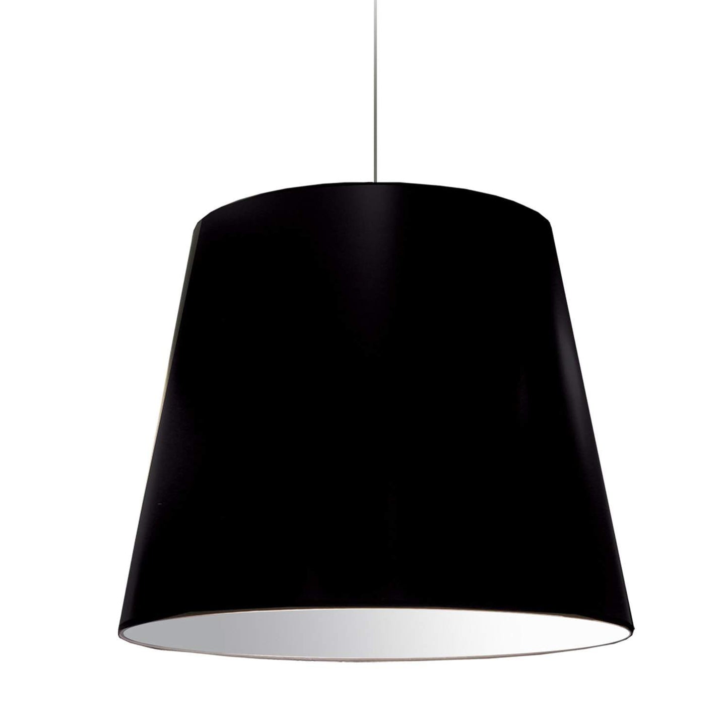 Dainolite 1 Light Oversized Drum Pendant Large Black Shade