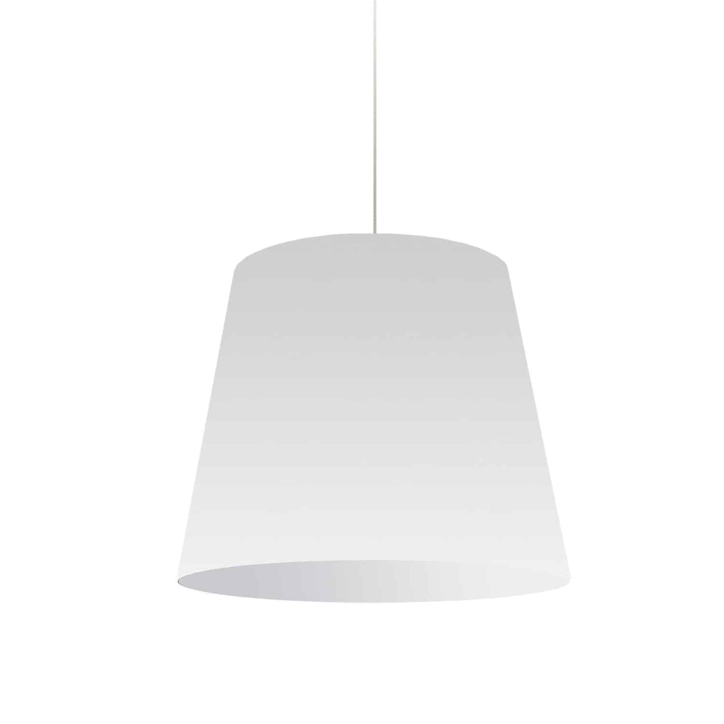Dainolite 1 Light Oversized Drum Pendant Medium Wht Shade