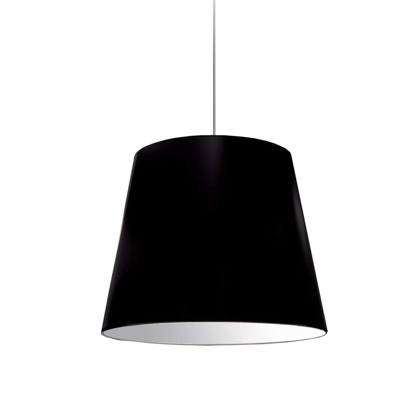 Dainolite OD-M-797 1 Light Oversized Drum Pendant Medium Black Shade