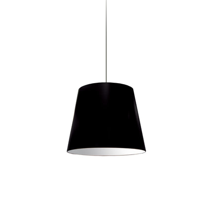Dainolite 1 Light Oversized Drum Pendant Small Black Shade