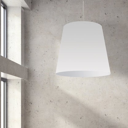 Dainolite 1 Light Oversized Drum Pendant X-Large White Shade