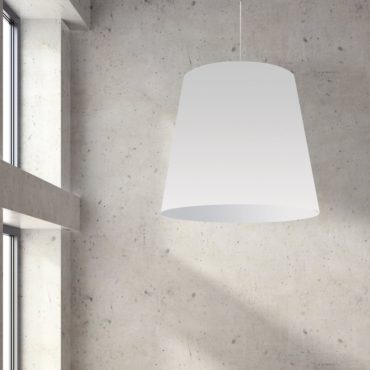 Dainolite 1 Light Oversized Drum Pendant X-Large White Shade