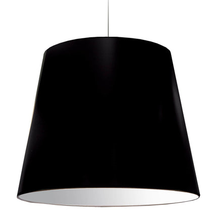 Dainolite 1 Light Oversized Drum Pendant X-Large Black Shade