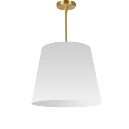 Dainolite 1 Light Oversized Drum Pendant Medium White Shade