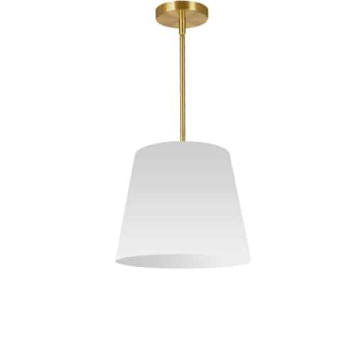 Dainolite 1 Light Oversized Drum Pendant Small White Shade