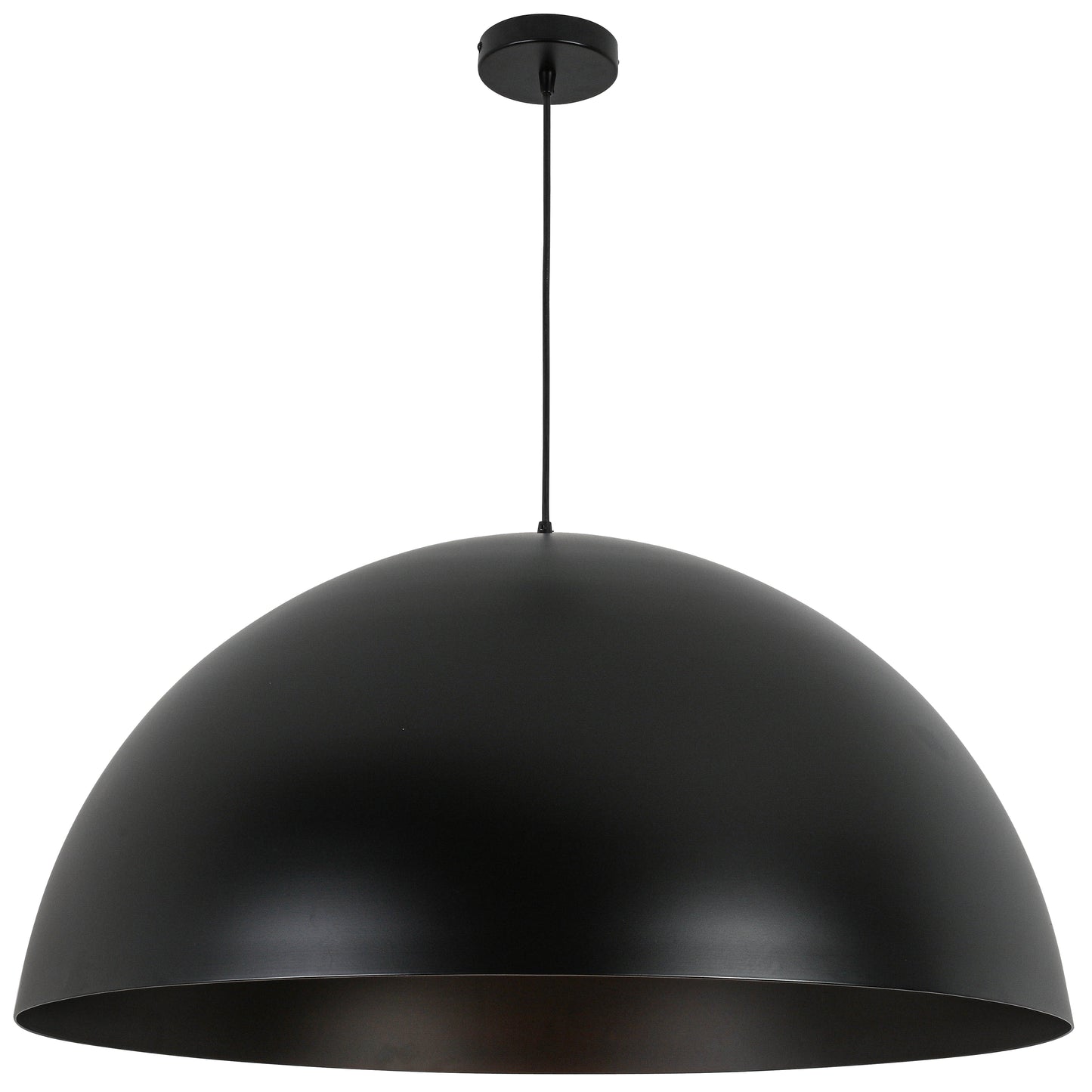 Dainolite 1 Light Incandescent Pendant, Matte Black