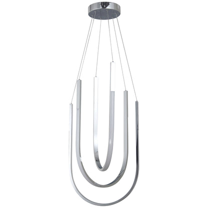 Dainolite 62W Pendant Polished Chrome with White Silicone Diffuser