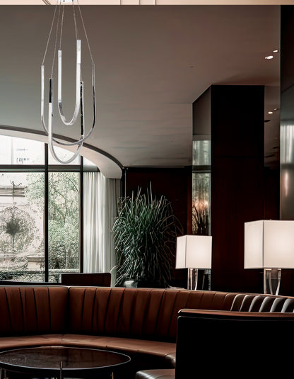 Dainolite 62W Pendant Polished Chrome with White Silicone Diffuser