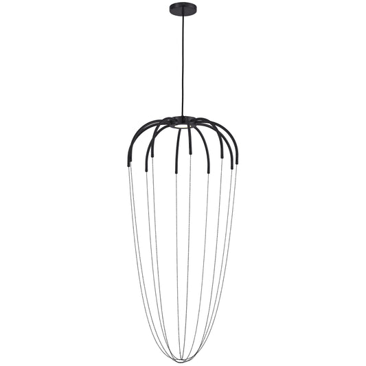 Dainolite 20W Pendant Matte Black with Hanging Chain