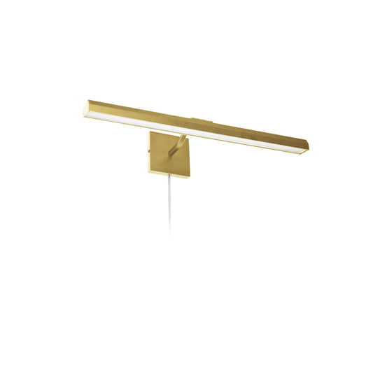 Dainolite PIC222-24LED-AGB 30W 24" Picture Light, Aged Brass with Frosted Glass Diffuser