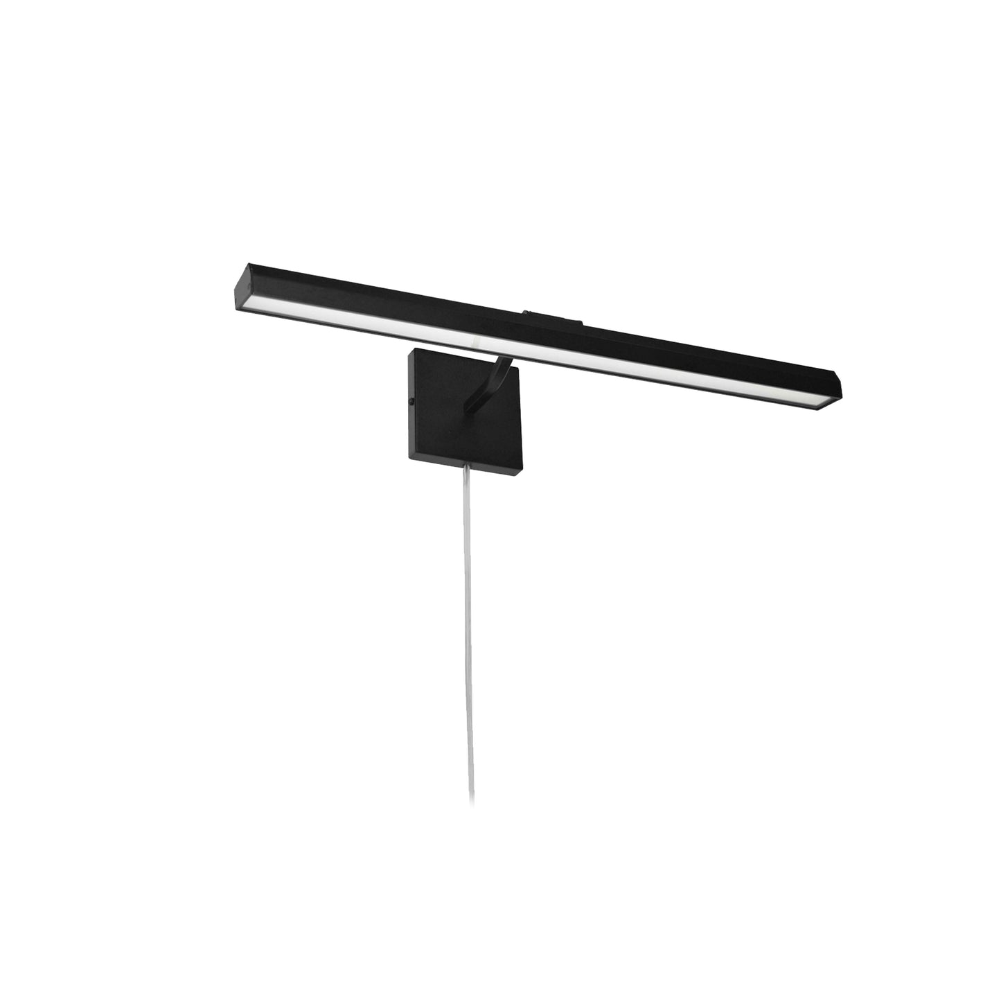 Dainolite 30W 24" Picture Light, Matte Black with Frosted Glass Diffuser