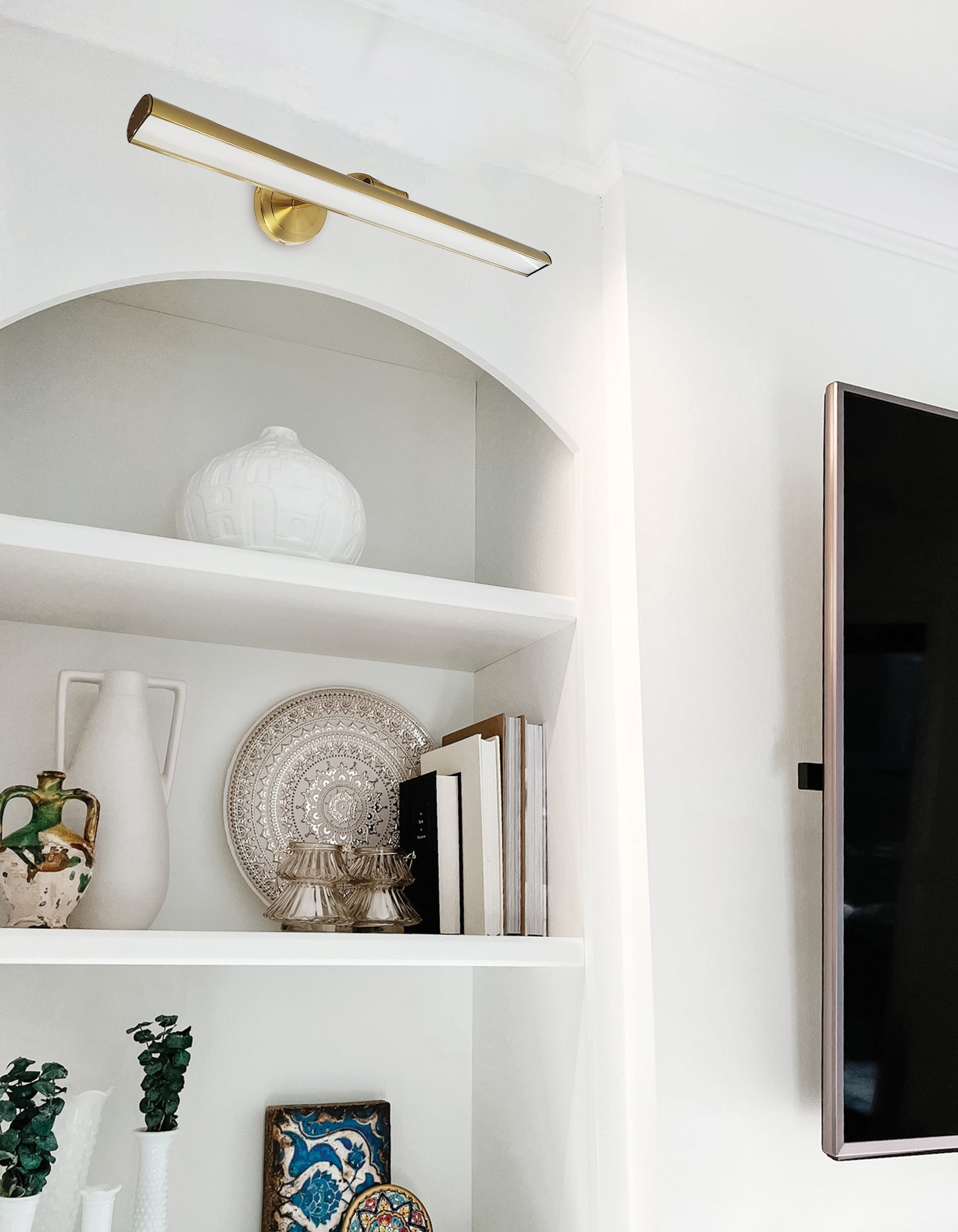 Dainolite 30W Aged Brass Picture Light