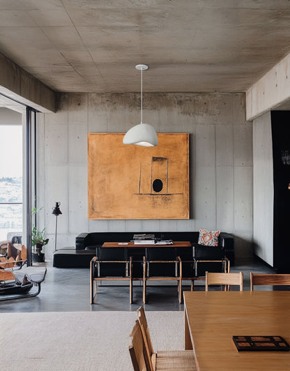 Dainolite 1 Light Pendant in Matte White