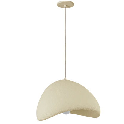 Dainolite 1 Light Pendant in Matte Beige