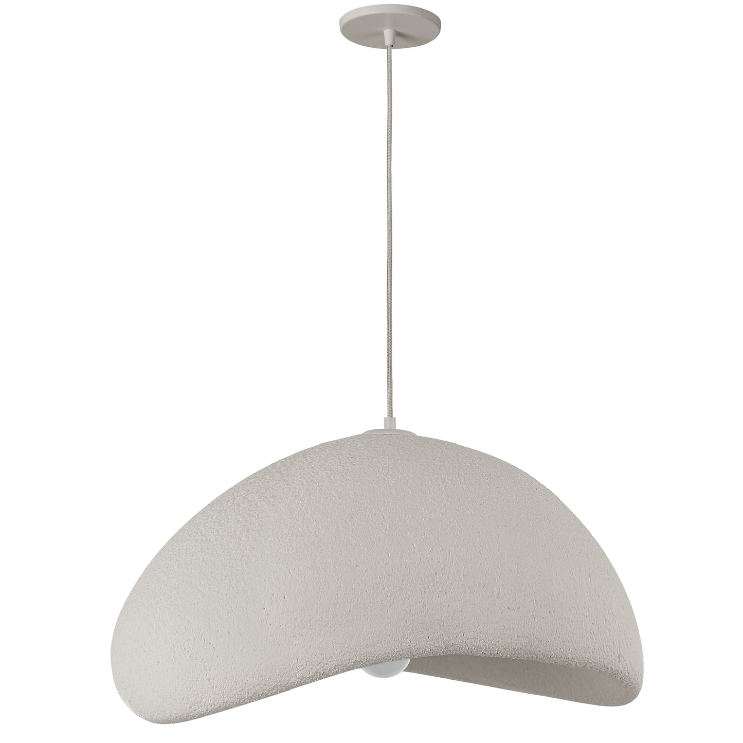 Dainolite 1 Light Pendant in Matte Linen