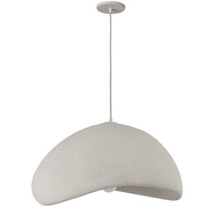 Dainolite 1 Light Pendant in Matte Linen