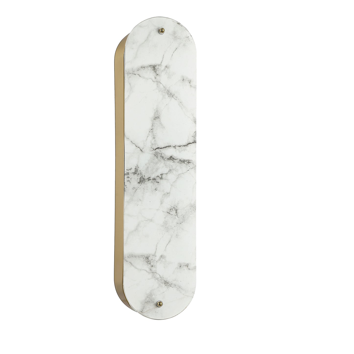 Dainolite 2 Light Wall Sconce in Aged Brass w/ Faux Alabaster Acrylic