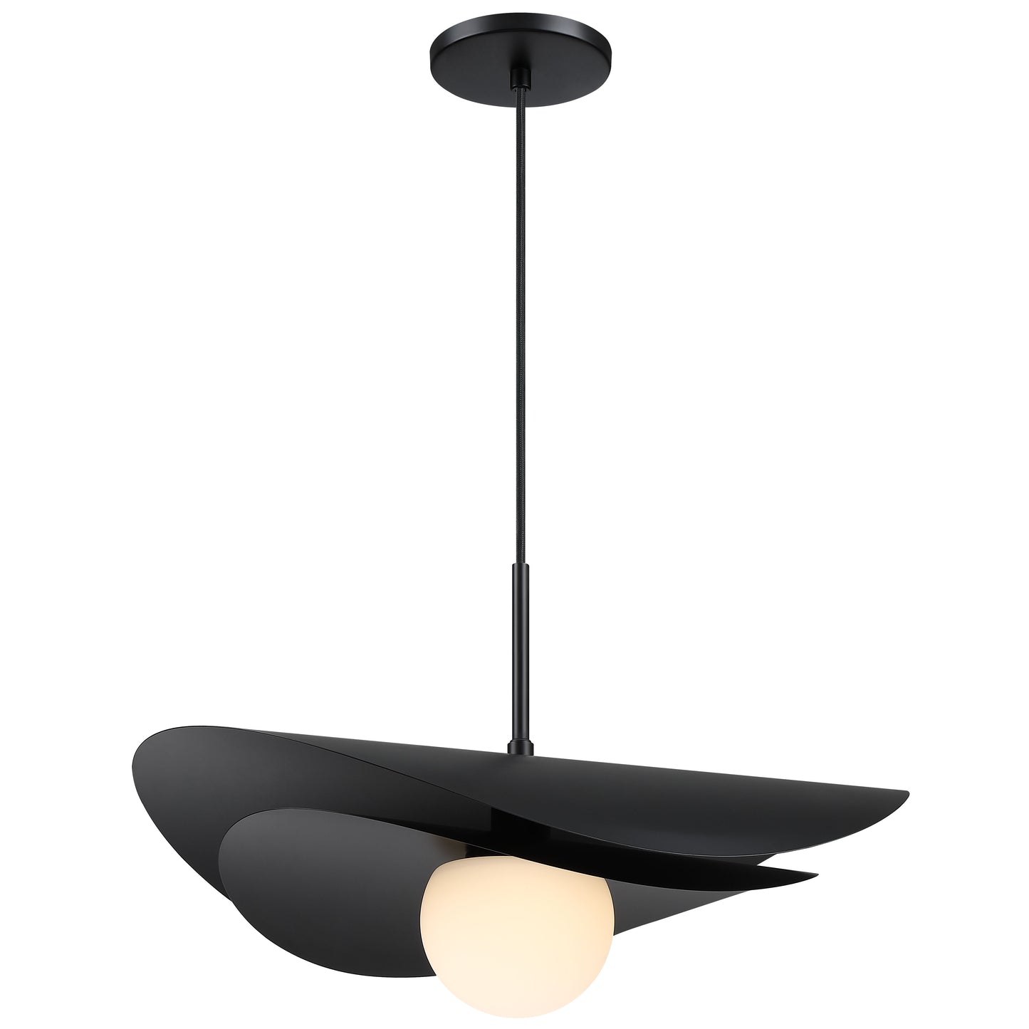 Dainolite 12W LED Paven Pendant Matte Black