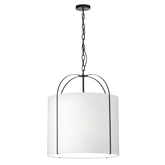 Dainolite 3 Light Incandescent Pendant Black with Black Shade