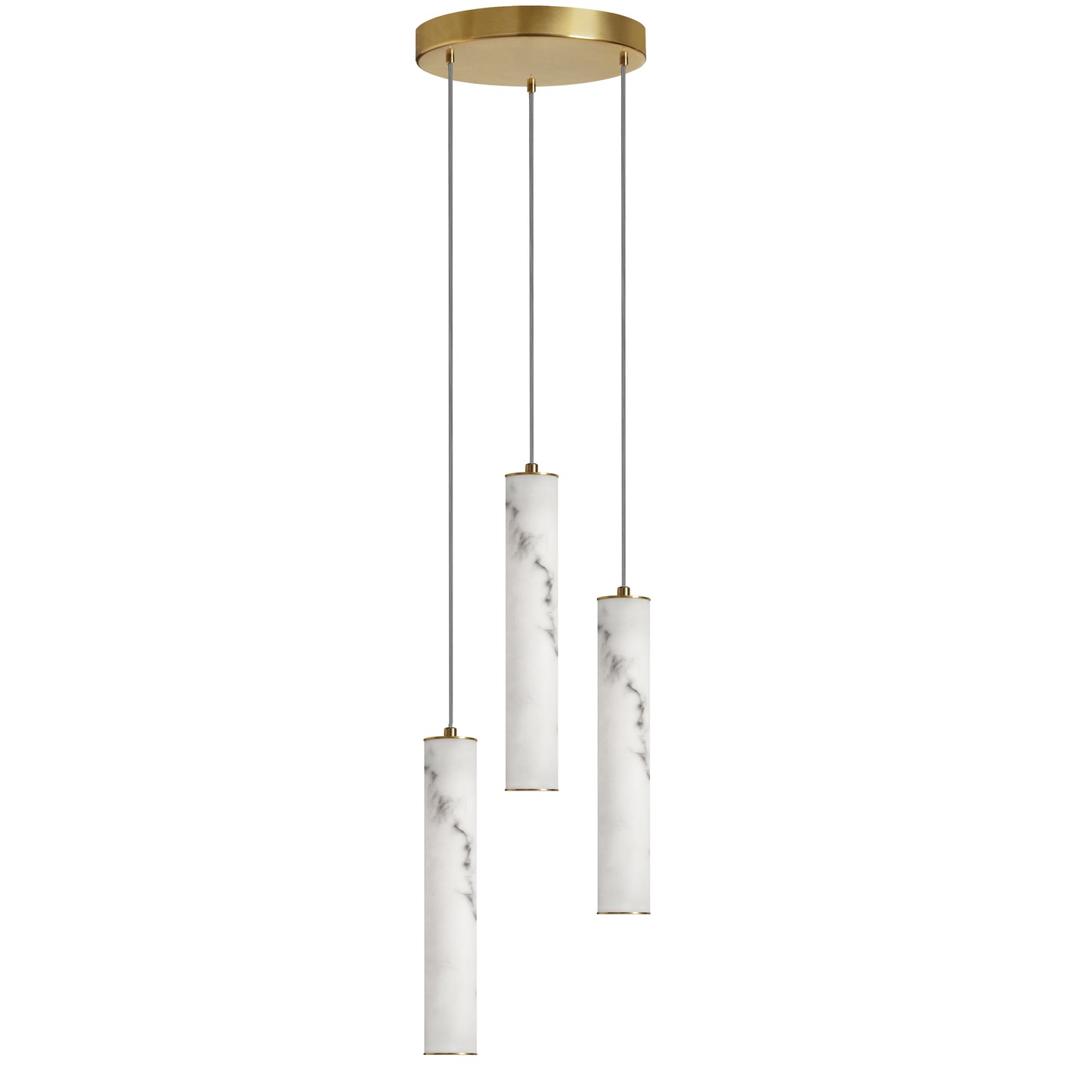Dainolite 30W Pendant in Aged Brass