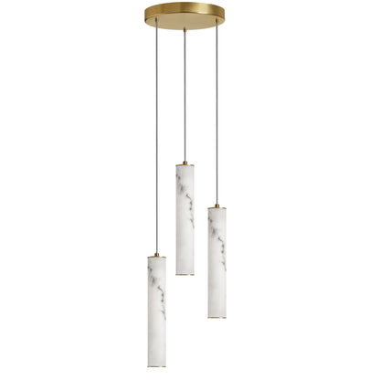 Dainolite 30W Pendant in Aged Brass
