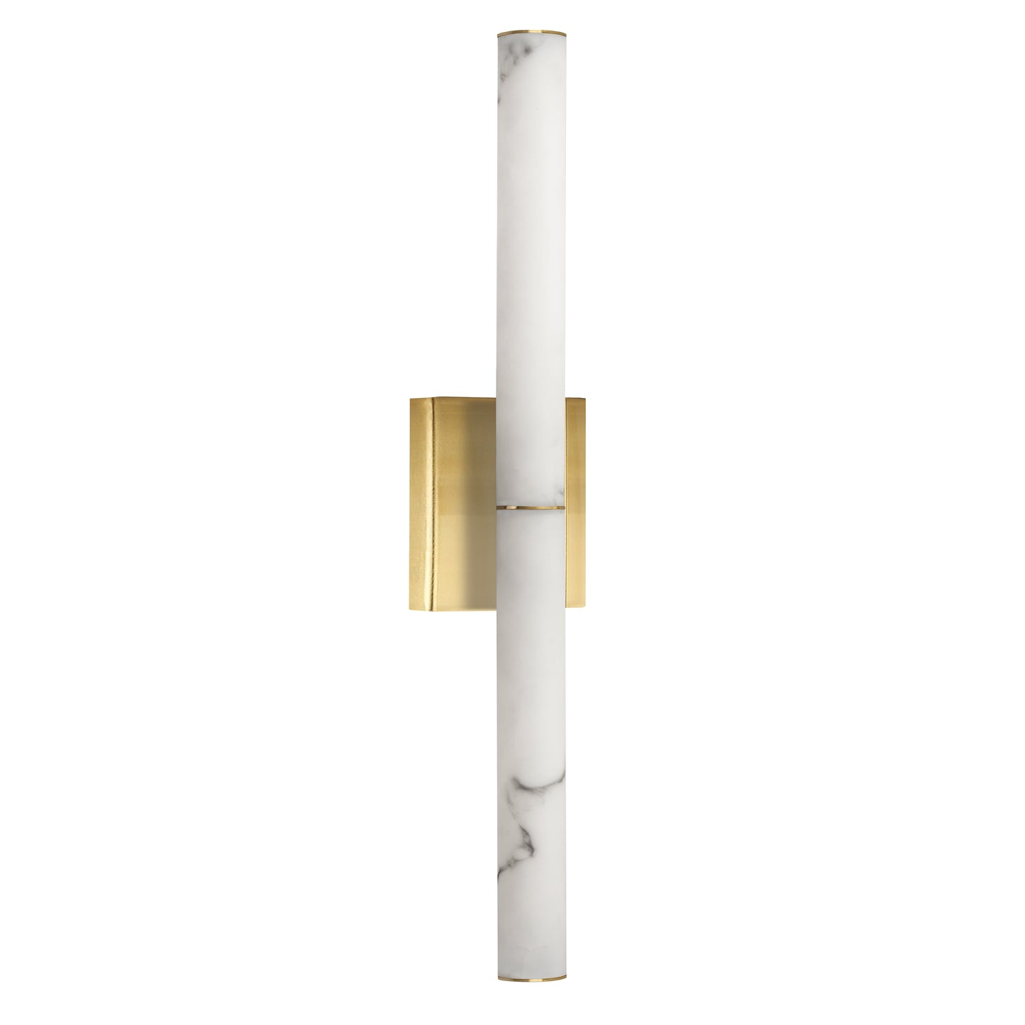 Dainolite 20W Aged Brass Wall Sconce w/ Alabaster Diffuser