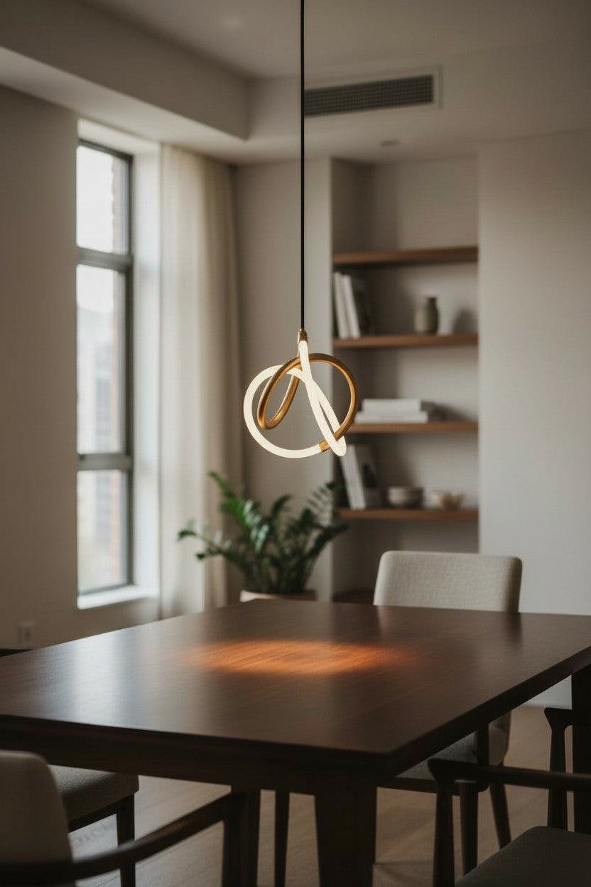 Dainolite 15W Pendant Gold & Matte Black