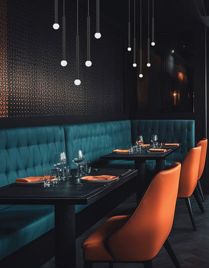Dainolite 5 Light Pendant in Matte Black