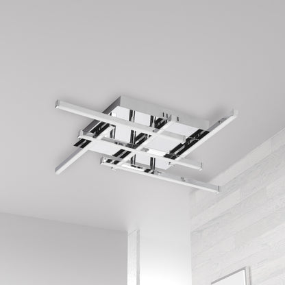 Dainolite 6 Light LED Flush Mount, Polished Chrome Finish