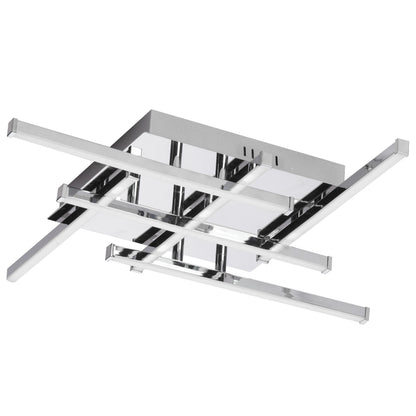 Dainolite 6 Light LED Flush Mount, Polished Chrome Finish