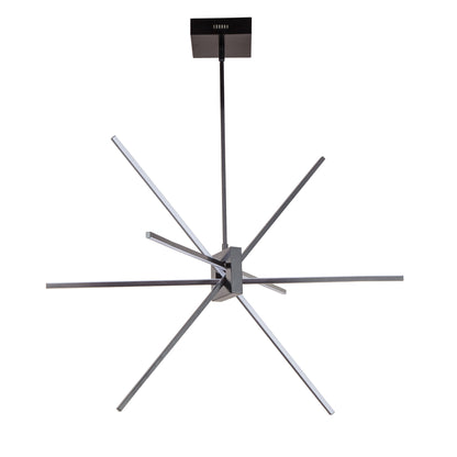 Dainolite 46W LED Pendant Matte Black with White Acrylic Diffuser