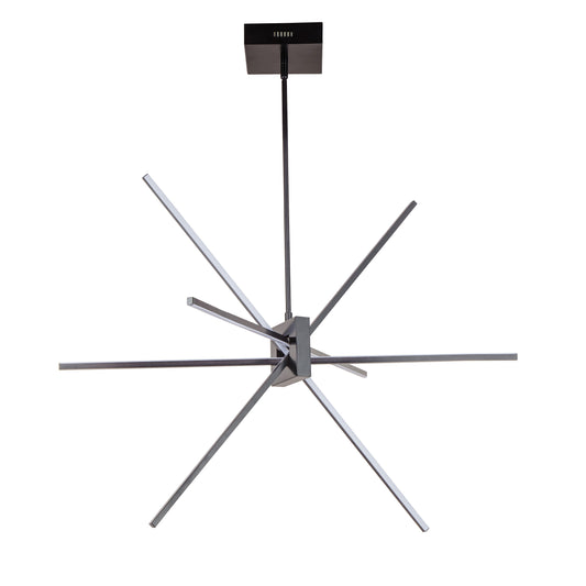 Dainolite SUM-34P-MB 46W LED Pendant Matte Black with White Acrylic Diffuser