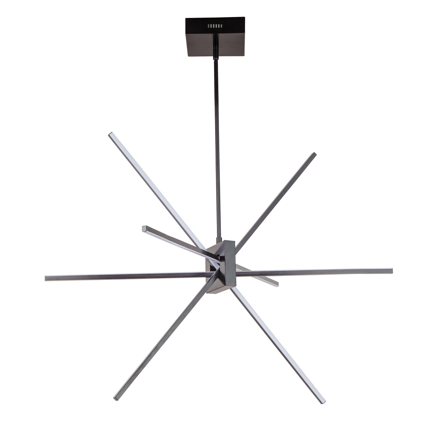 Dainolite 46W LED Pendant Matte Black with White Acrylic Diffuser