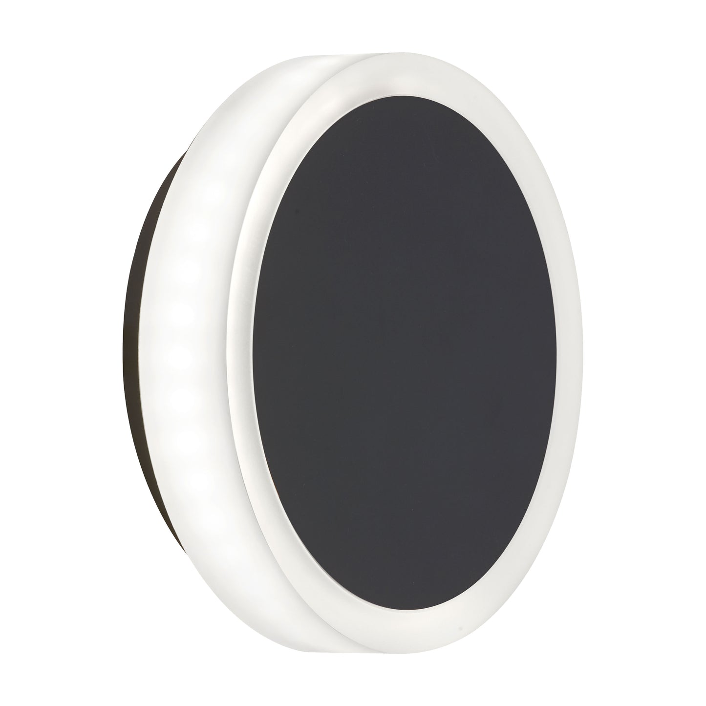 Dainolite 12W Matte Black Wall Sconce w/ Frosted Acrylic Diffuser
