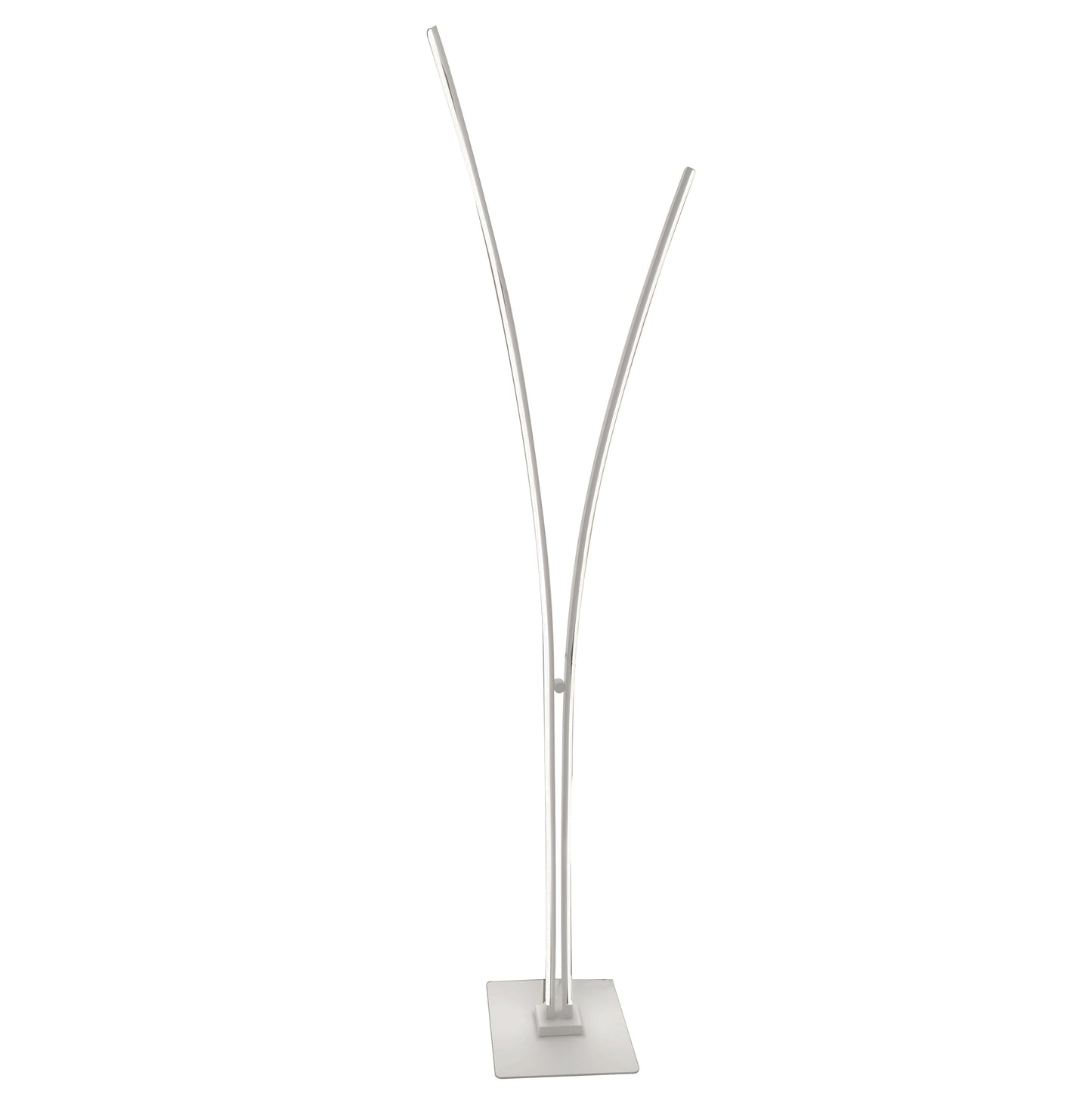Dainolite 30W Floor Lamp, Matte White w/ White Acrylic Diffuser