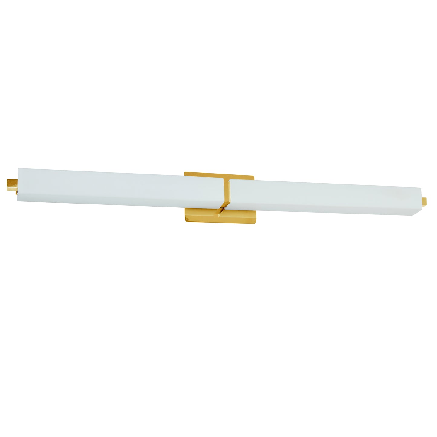 Dainolite 51W Aged Brass Vanity w/ White Glass